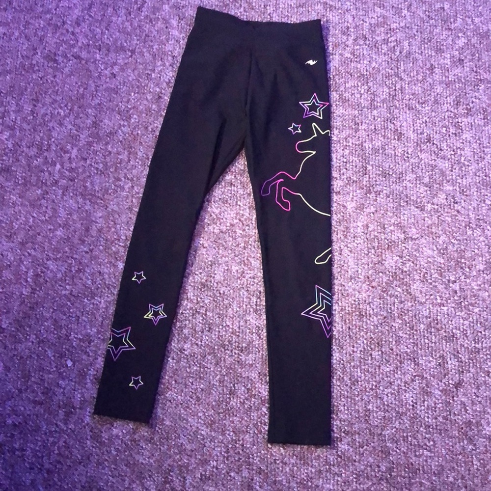 Black unicorn leggings